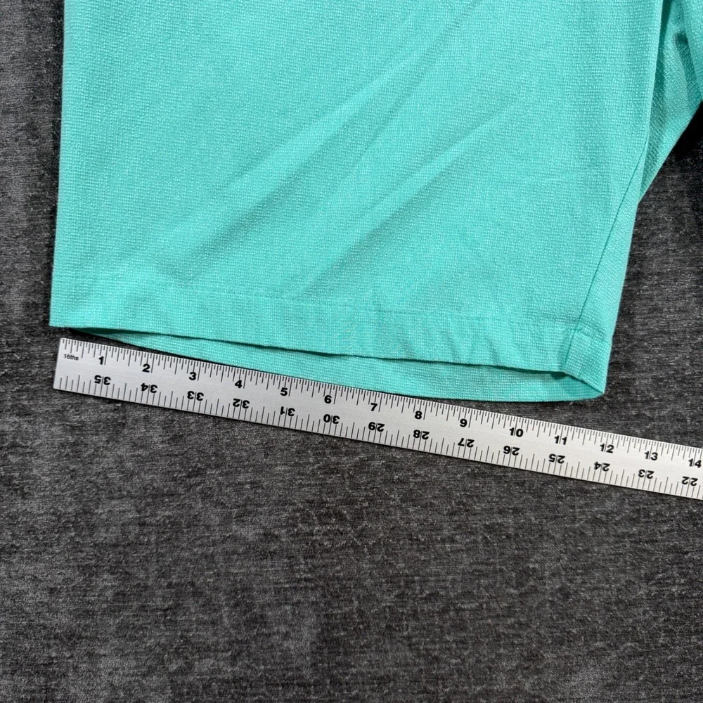 Adidas Golf Shorts Mens 40 Mint Green Textured Performance End Plastic Waste